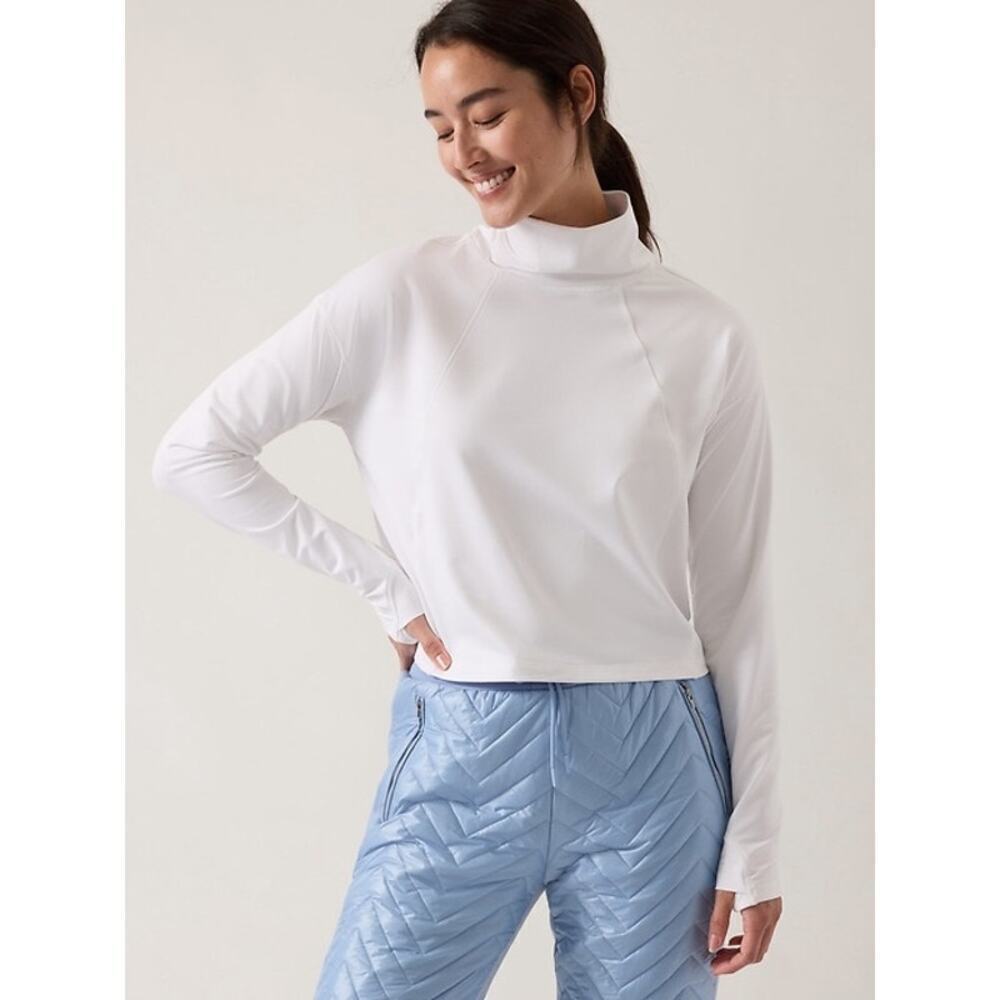 Athleta Whistler Mock Neck Top
